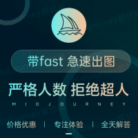 midjourney共享独享高级会员mj出图绘图不限量AI视频生成可用