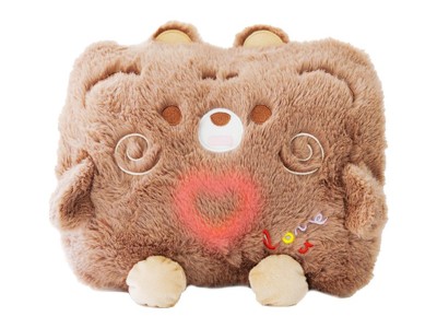 屋伴AI智能抱枕午睡枕 棕色小熊 内置Deepseek送女生孩子老人礼物图2