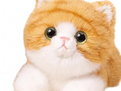 屋伴AI黄色仿真猫咪玩偶娃娃毛绒玩具玩偶趴睡抱枕图2