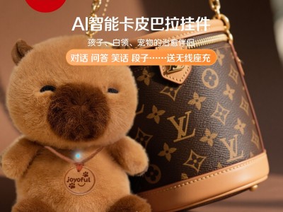 屋伴AI卡皮巴拉毛绒挂件智能语音对话电子宠物包挂车载陪伴摆件图8