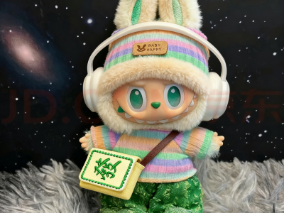 屋伴AI智能挂件挎包款娃娃配饰拉布布语音学习机故事机生日礼物年轻人潮玩图3