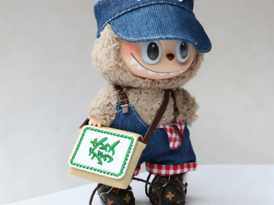 屋伴AI智能挂件挎包款娃娃配饰拉布布语音学习机故事机生日礼物年轻人潮玩图2